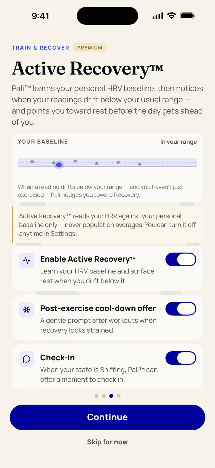Active Recovery in Pali.